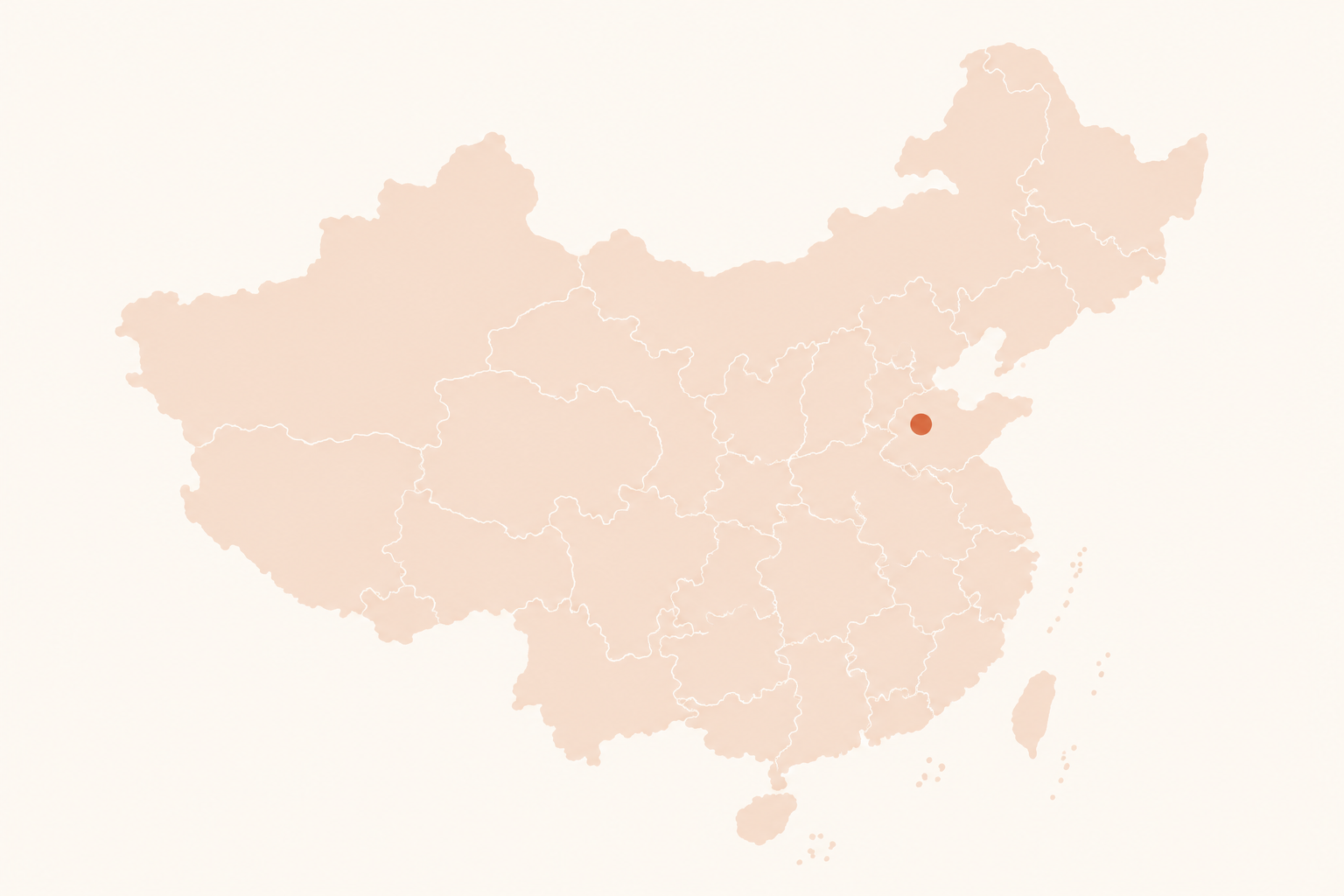 Illustration locating Liaocheng in Shandong, China